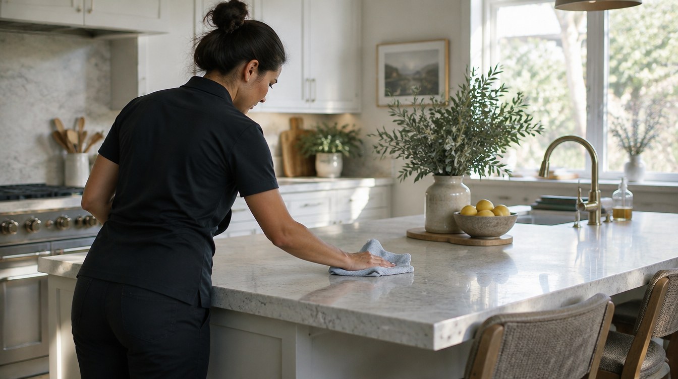 Illustrative photograph of cleaning work