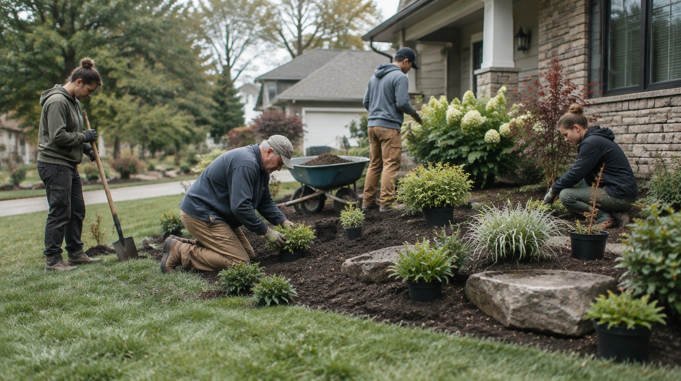 Illustrative image of landscaping work