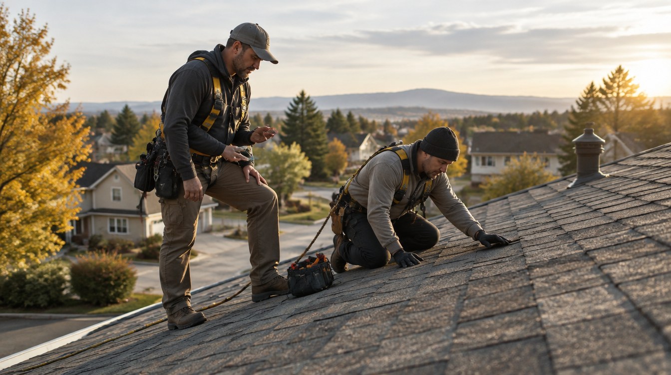 Illustrative roofing work